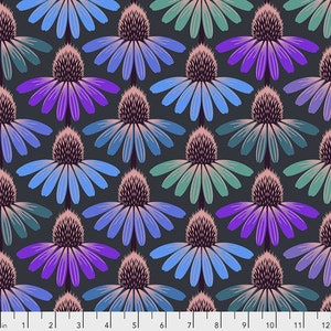 Love Always by Anna Maria Horner Fabrics for Free Spirit Fabrics - Fat quarter of Echinacea Glow in Amethyst