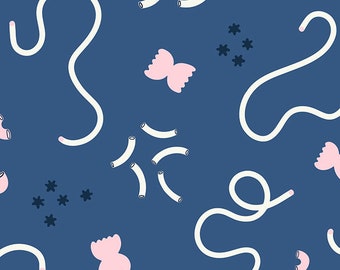 Tomato Tomahto by Ruby Star Society -- Fat Quarter of Pasta in Bluebell (RS3028 13)