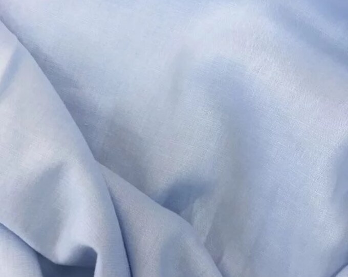 Rossini Linen in Powder Blue - Purchase in 50cm Increments
