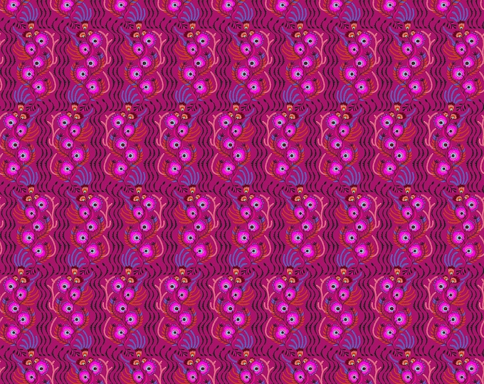 Allegory by Anna Maria Parry -- Fat Quarter of AMT147- 28L Tambourine in Magenta