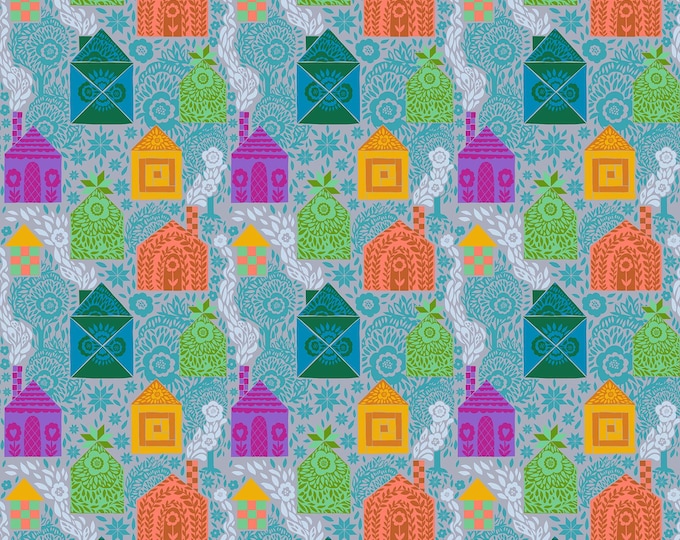 Allegory by Anna Maria Parry -- Fat Quarter of AMT146- 47V Storybook in Pigeon