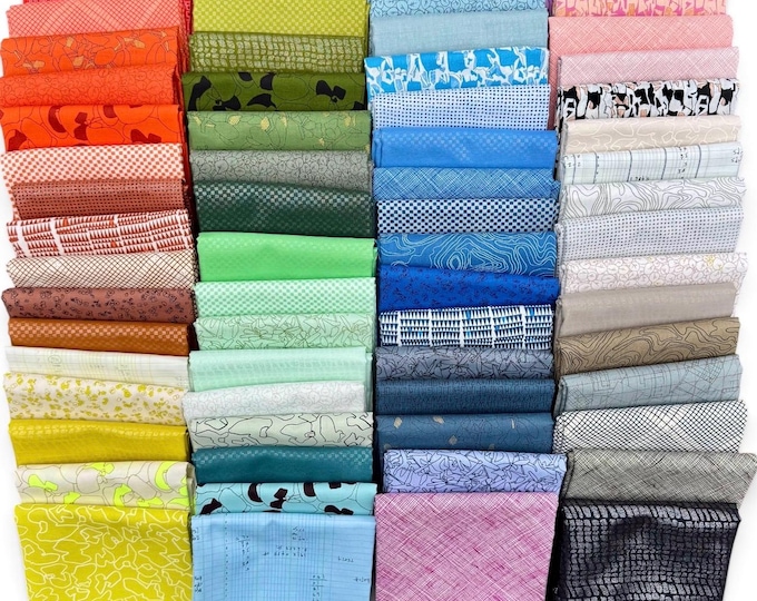 Fat 16th of various Carolyn Friedlander fabrics as shown in photo (64 in total)