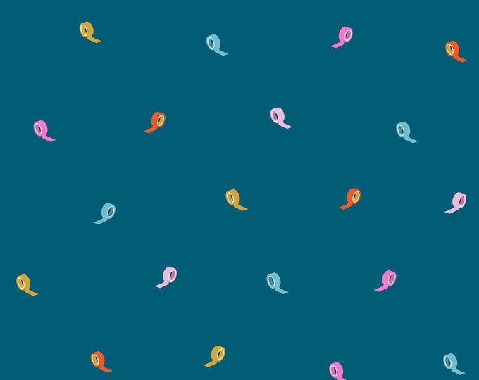 Washi Plus -- (RS1101 12) Roll With It in Teal by Rashida Coleman Hale for Ruby Star Society