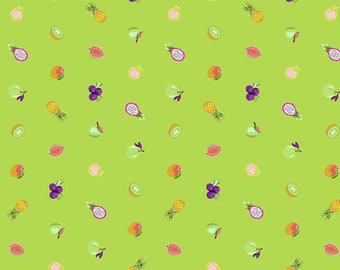 Fat Quarter Forbidden Fruit Snacks in Kiwi  - Tula Pink's Daydreamer for Free Spirit Fabrics