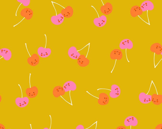 Trinketry-- (RS0112 12) Cherry in Goldenrod by Melody Miller