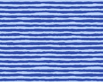 Kaffe Fassett Collective August 2022 -- Fat Quarter of Kaffe Fassett Comb Stripe in Blue