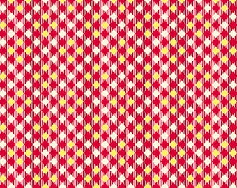 Five and Ten by Denyse Schmidt for Windham Fabrics -- Fat Quarter of Pixy Plaid in Red (52487-7)