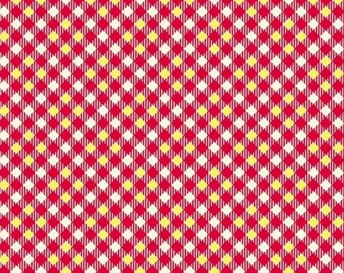 Five and Ten by Denyse Schmidt for Windham Fabrics -- Fat Quarter of Pixy Plaid in Red (52487-7)