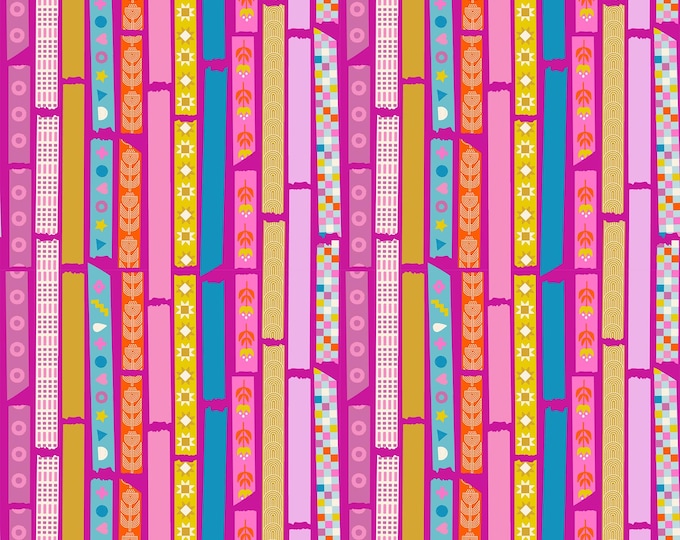 Washi Plus -- (RS1100 12) Yay It's Tape in Berry by Rashida Coleman Hale for Ruby Star Society