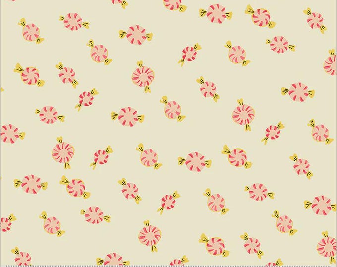 Heather Ross Studio Edit -- 50167D-2 Peppermint Candies in Cream