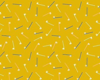 Whatnot Brusha Brusha in Goldenrod RS1014 12 by Rashida Coleman Hale - Ruby Star Society - Fat Quarter