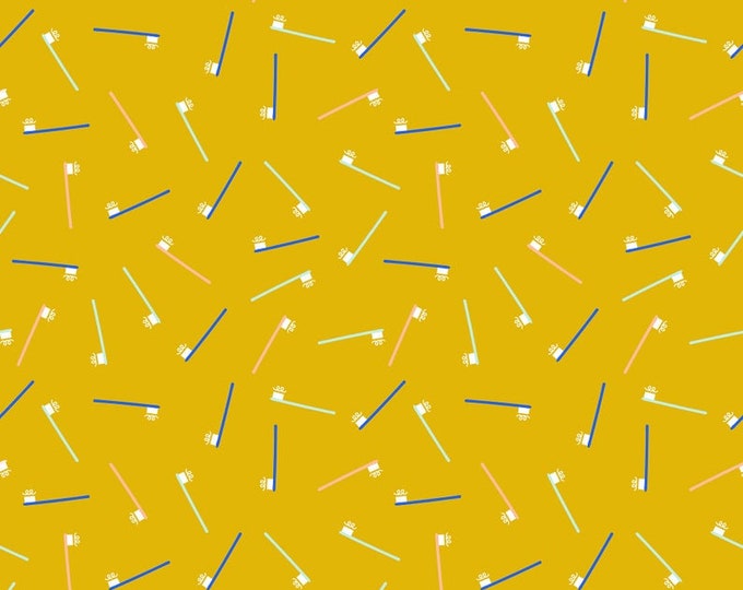 Whatnot Brusha Brusha in Goldenrod RS1014 12 by Rashida Coleman Hale - Ruby Star Society - Fat Quarter