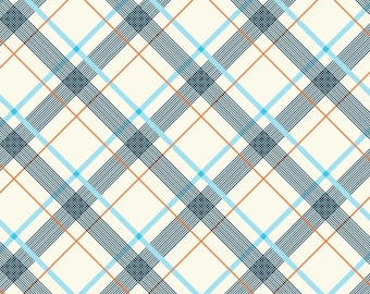Five and Ten by Denyse Schmidt for Windham Fabrics -- Fat Quarter of Wafer Plaid in Light Blue (52483-5)