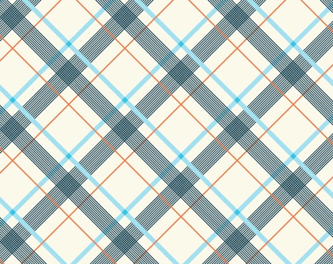 Five and Ten by Denyse Schmidt for Windham Fabrics -- Fat Quarter of Wafer Plaid in Light Blue (52483-5)