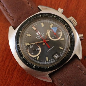 TISSOT Vintage 1970s TISSOT Seastar Chronograph Mens Watch Ref. 40522 1 15 Valjoux 7734 Etsy