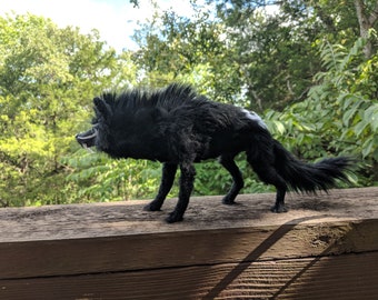 Posable Shield Wolf art doll