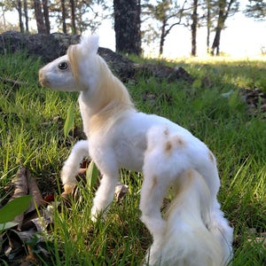 EXAMPLE LISTING~Wafer, the poseable tiny horse OOAK handmade Art doll.