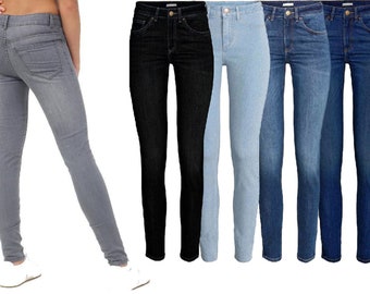 Womens Slim fit Wash Denim Spandex Jeans Trouser 6-14 Ladies Jeans