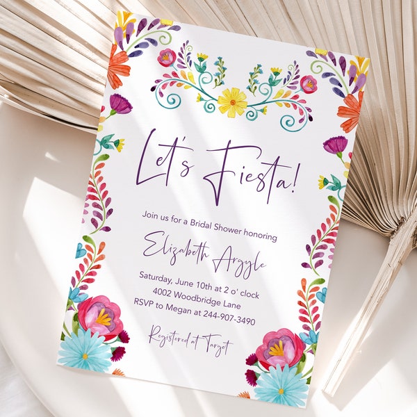 Fiesta Bridal Shower Invitation - Etsy