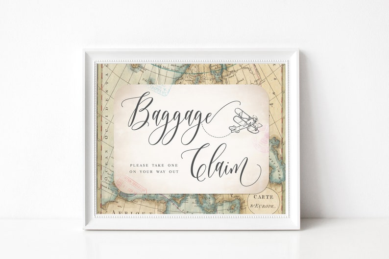 Baggage Claim Favors Printable