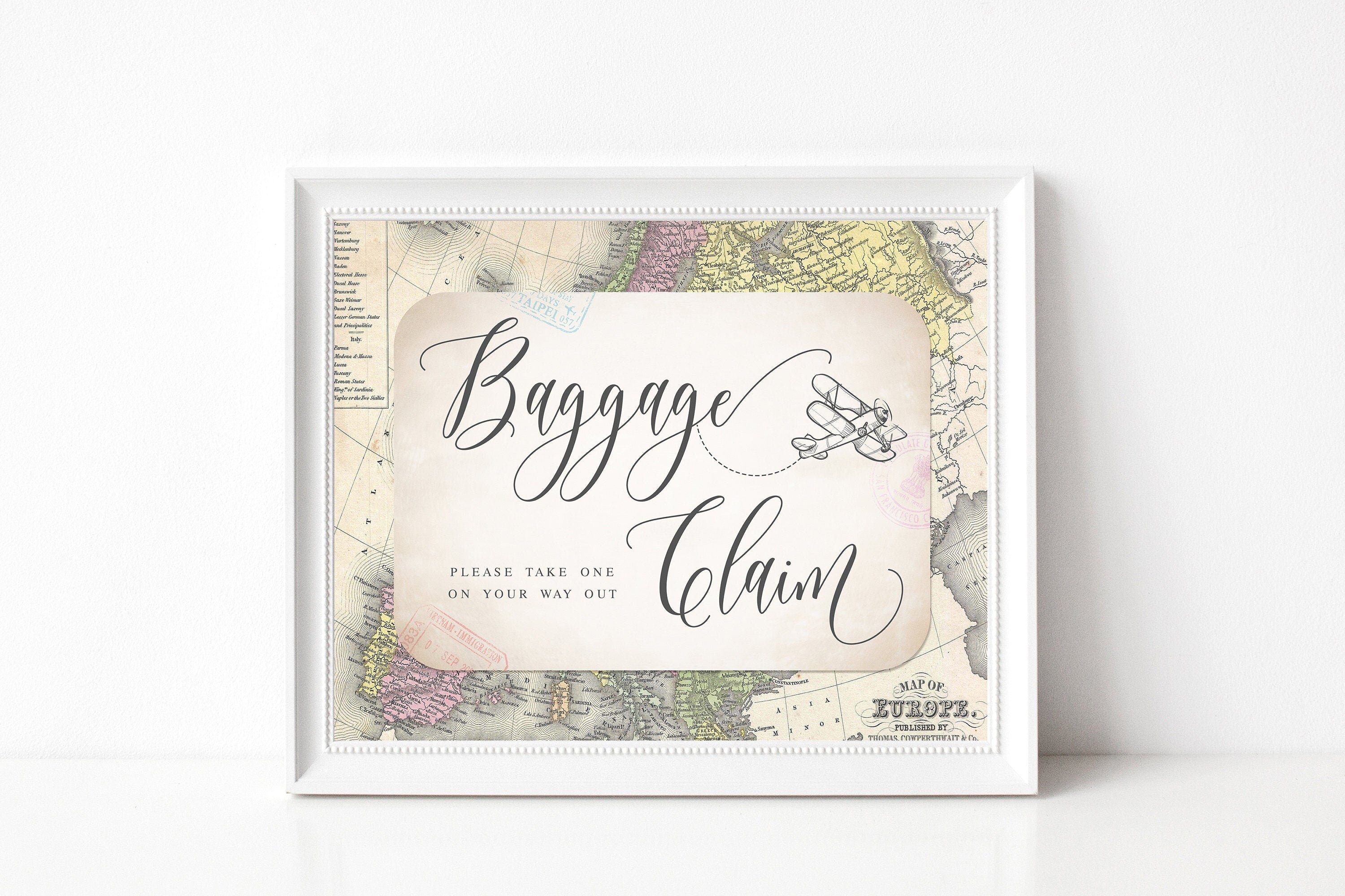 Baggage Claim Favors Sign PRINTABLE 8x10 Travel Theme Etsy Baggage Claim Favors Sign PRINTABLE 8x10 Travel Theme Etsy