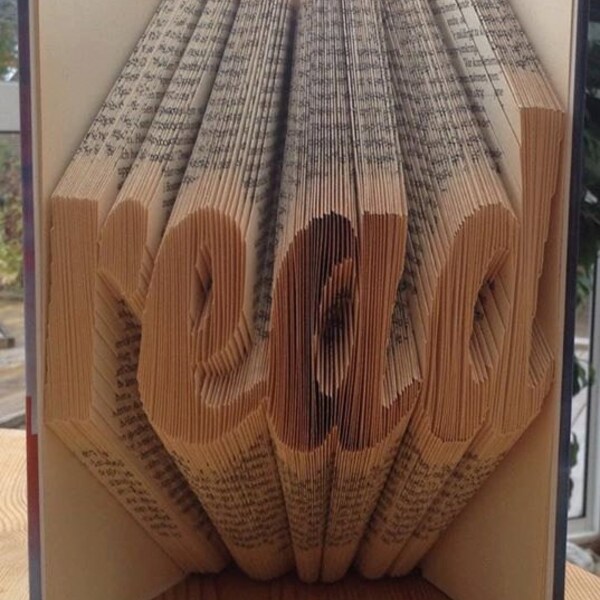 Flowing, book folding alphabet, folded book art, book folding patterns, wedding gift, book folding, book folding art, FREE INSTRUCTIONS