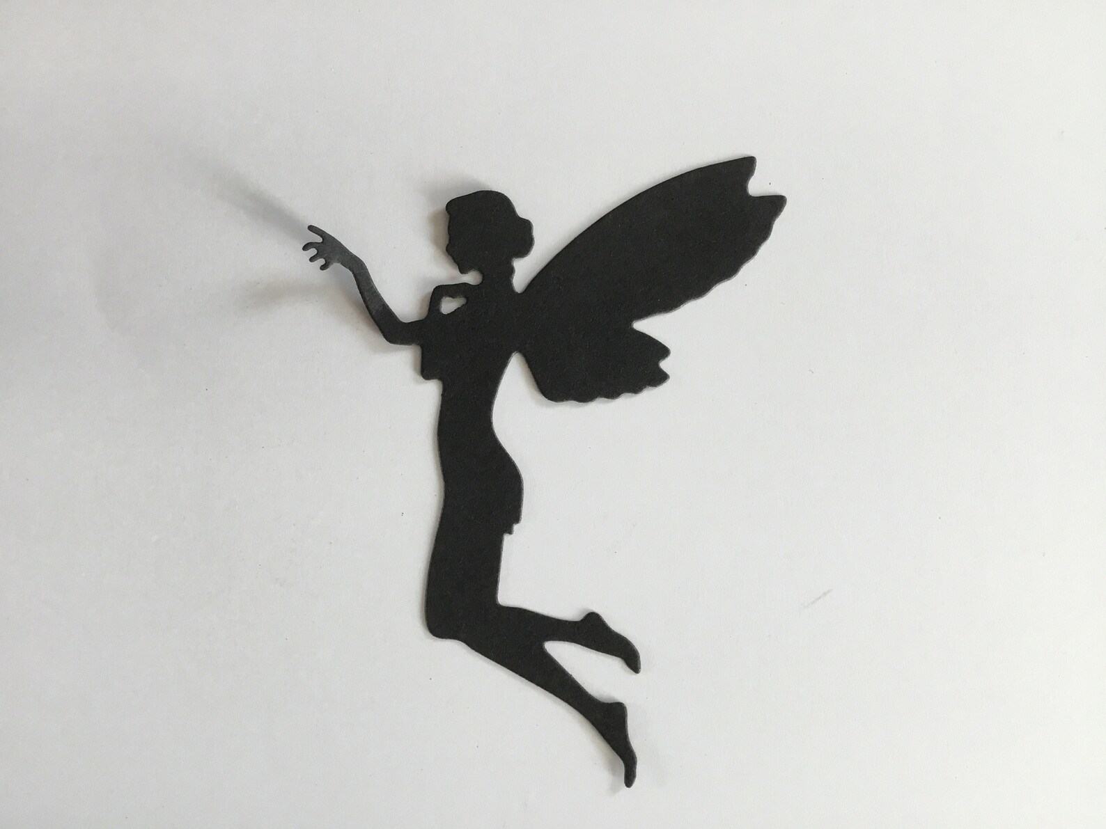 Fairy Die Cut Outs Black Fairy Silhouette Card Making Etsy