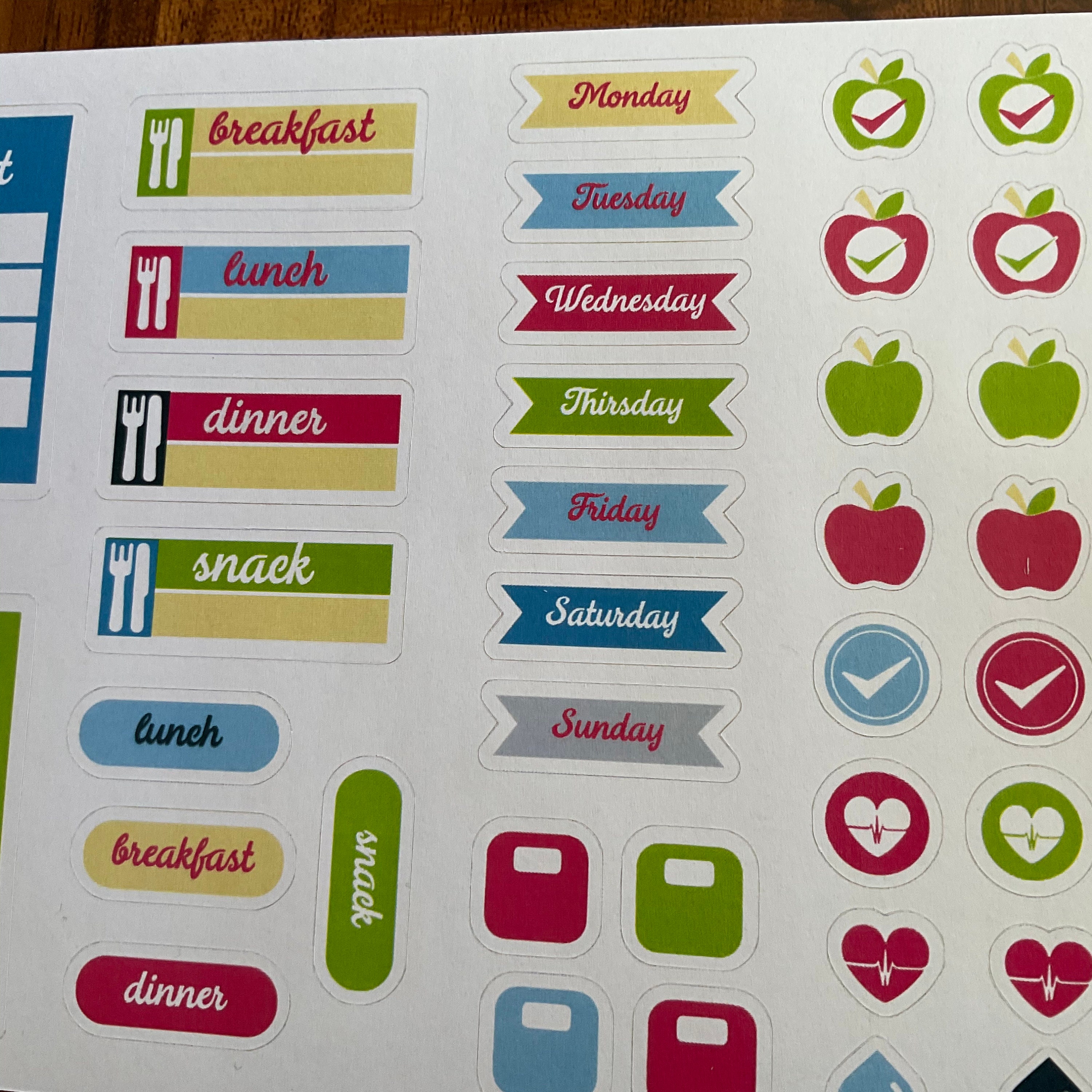 Healthy living motivational stickers planner stickers | Etsy