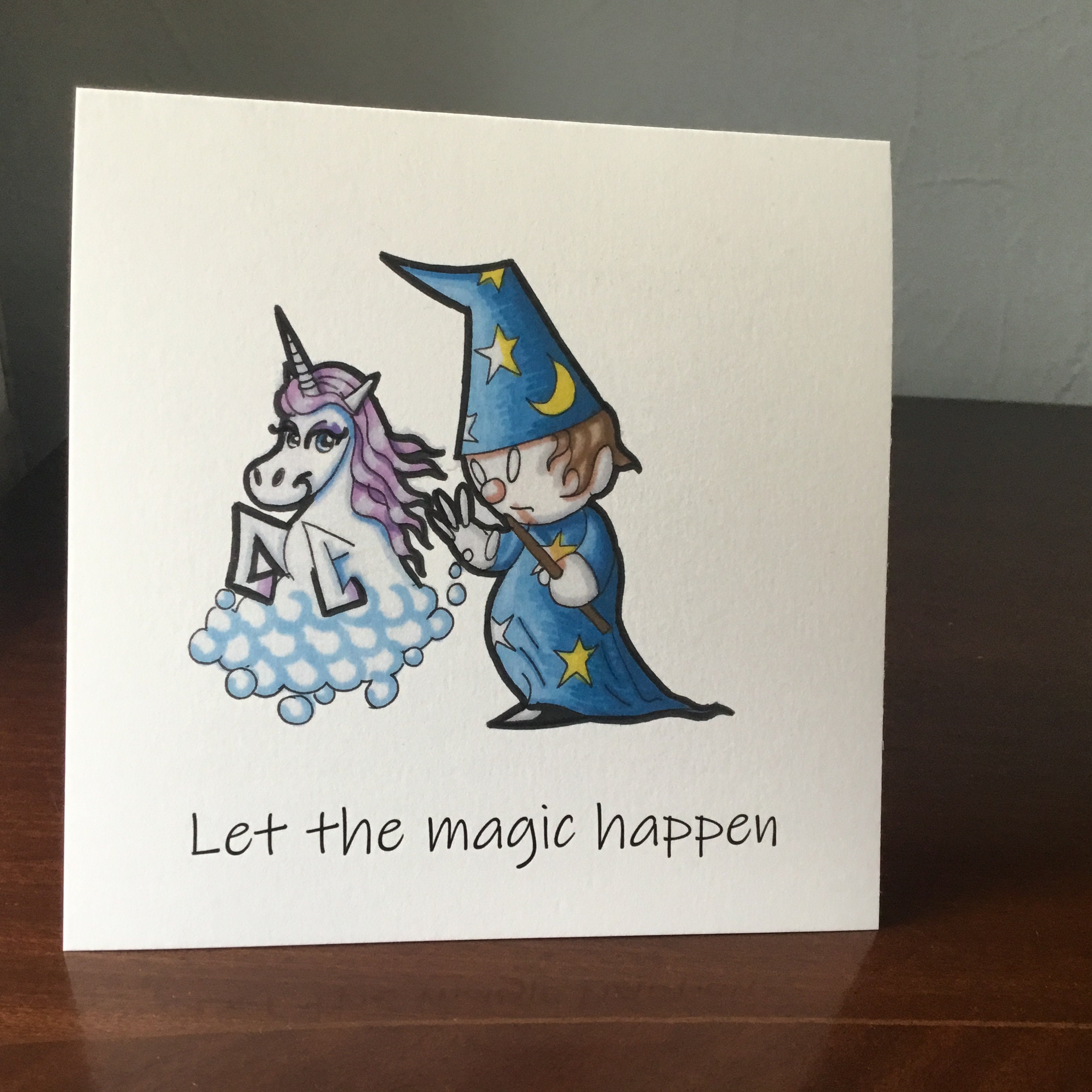 Wizard Magicians Birthday Card Magical Birthday Card For Him Etsy ...
