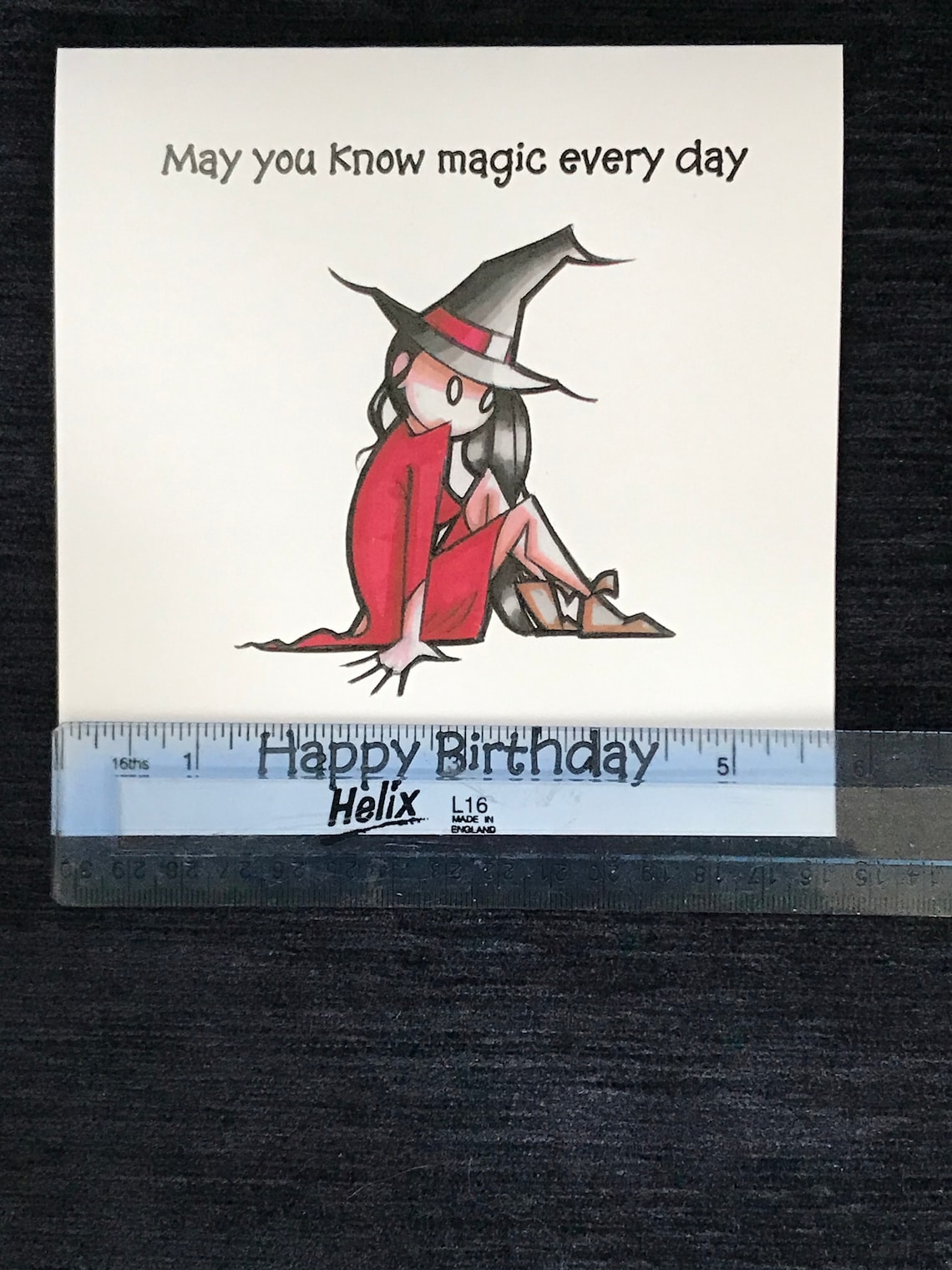 Witch Birthday card for her Witchcraft cards for gift Witch Etsy