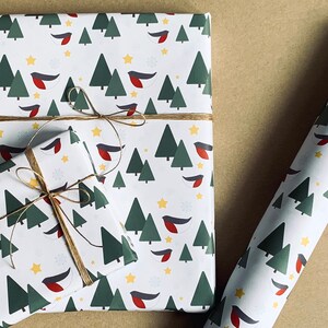 Weihnachtsrotkehlchen Geschenkverpackung - light