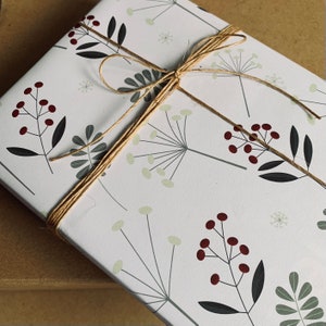 Winter florale Geschenkverpackung