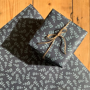 Dark Leaf Gift Wrap