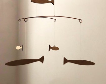 Wooden Fish Mobile