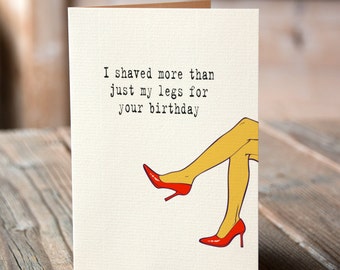 Canadian made greeting card | Birthday Card | Boyfriend/Girlfriend |  Funny Adult | Humour Card | Sexy Card |  | Suggestive Sexytime Card