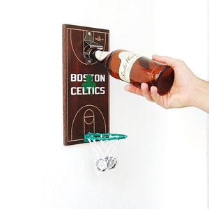 Boston Celtics, Father&#39;s Day gift, Christmas gift idea, Personalized basketball gift, Basketball gift, Celtics, Boston, beer opener