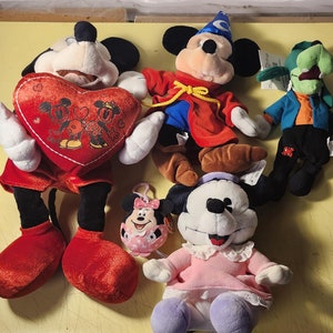 Lot of Walt Disney Plush Stuffed Animals Toys