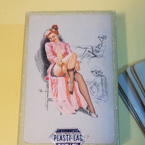 Vintage Arrco Risque Playing Cards 1950&#39;s PIN UP GIRL Full Deck Canada
