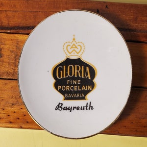 Piatto pubblicitario vintage Royal Bayreuth