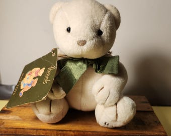 ハロッズの小さな茶色のぬいぐるみクマ/緑のリボン/GC/19世紀 - Etsy 日本