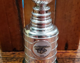 Vintage Labatt's Miniature Stanley Cup. Nashville Predators.