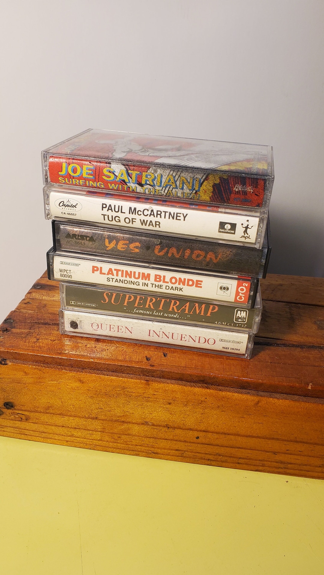 70s/80s Lot of 6 Rock and Roll/pop Cassette Tapes. Joe Satriani. Paul ...