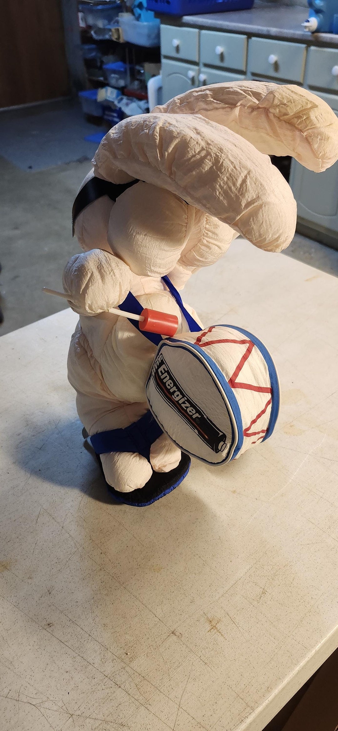 Muñeco publicitario de peluche de conejo vintage de Energizer