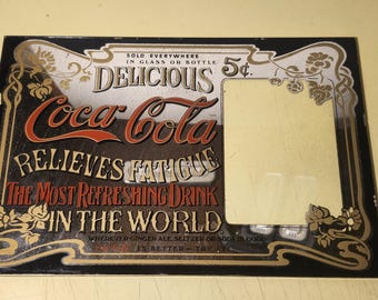 Vintage Coca Cola Mirror: Victorian Lady Advertising Collectible