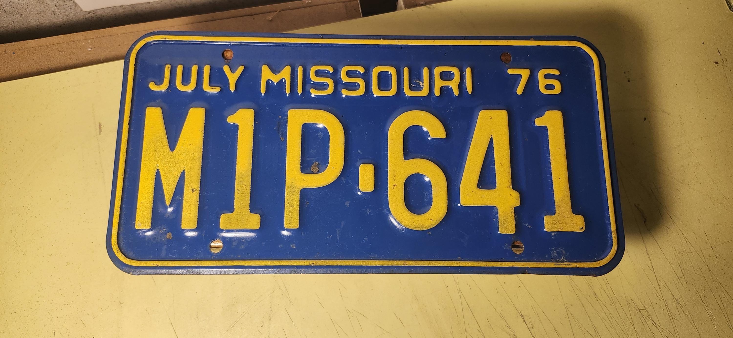 Antique Missouri License Plates - Etsy