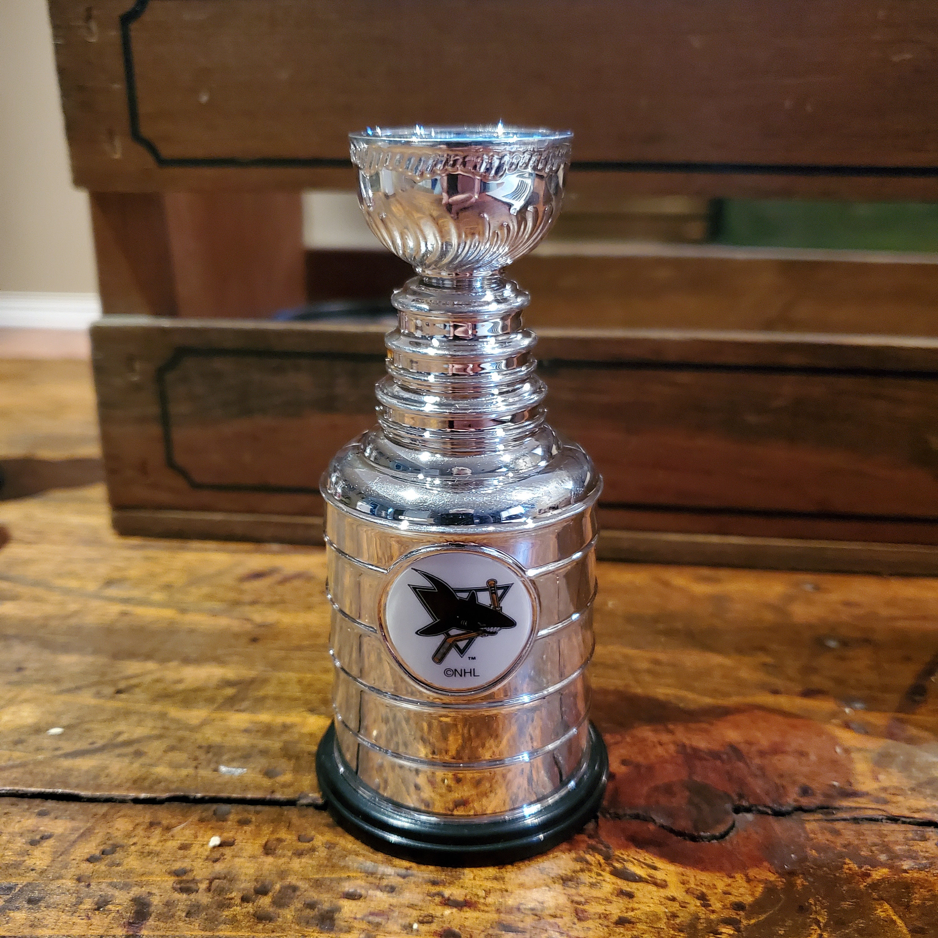 Vintage Labatt's Miniature Stanley Cup. San Jose Sharks. 