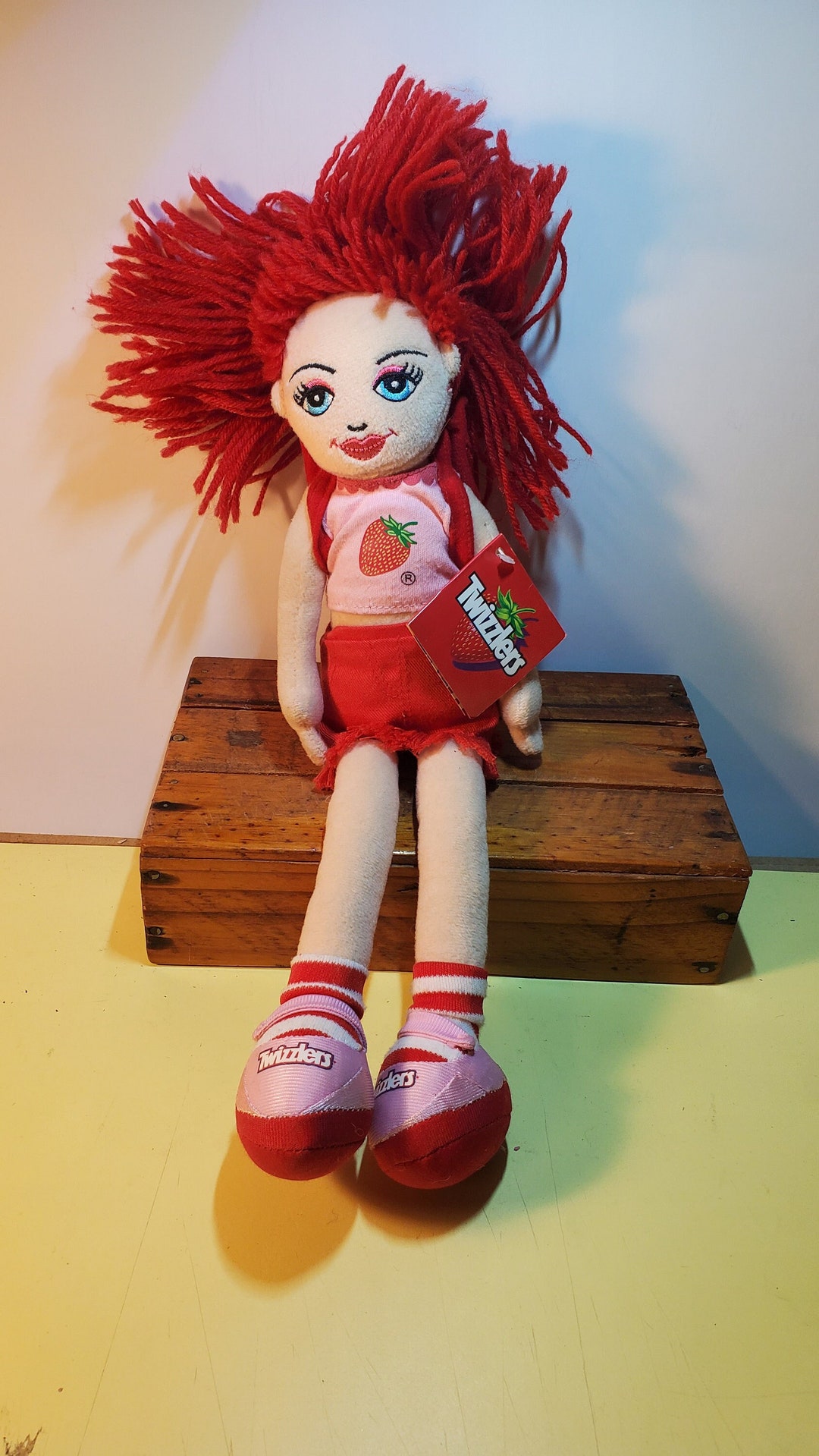 Vintage Hershey's Twizzlers Girl Plush Rag Doll W. Tags - Etsy