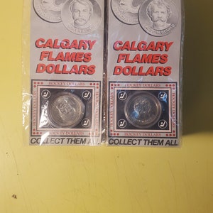 Rare 1980s Calgary Flames Coins. Lanny McDonald. Kent Nilsson.