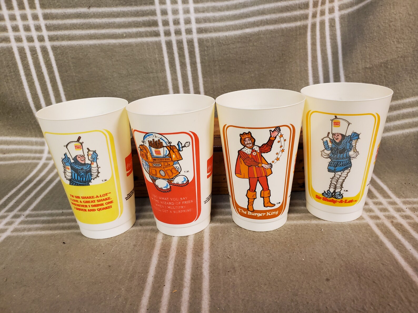 Vintage Rare Lot of 4 1970s Burger King Fountain Drink Etsy