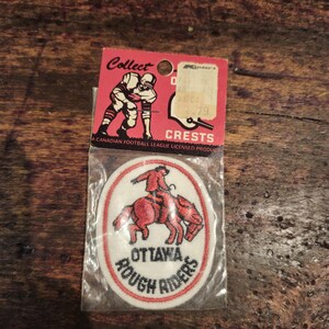 Vintage NIP CFL Ottawa Rough Riders Patch